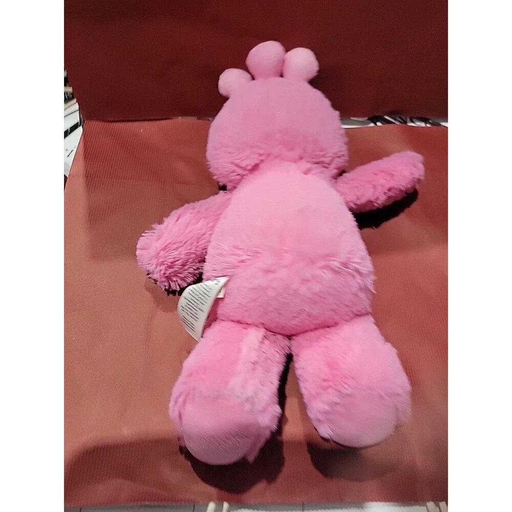Carters Pink Alien Plush Three Eyes Monster Baby Lovey Nursery Blue‎ Belly 11”